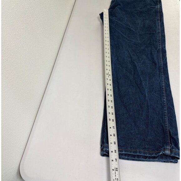 Wrangler FR Flame Resistant Work Jeans Size 36 x 30 Blue Straight Leg FR13MWZ - Picture 11 of 12